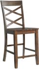 Elements International Renegade 6-Piece Cherry Counter Height Dining Set-3