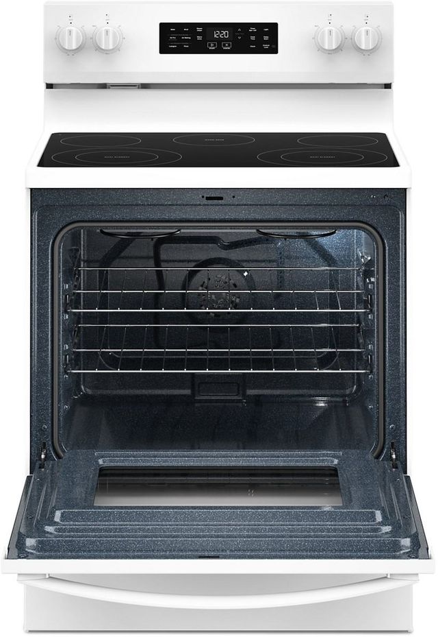 Whirlpool® 30" White Freestanding Electric Range with Air Cooking Technology-1