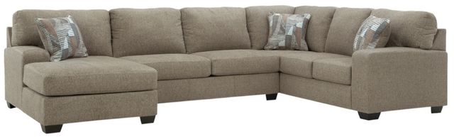 Benchcraft® Newellen 3-Piece Hemp Sleeper Left-Arm Facing Sectional and Chaise-0
