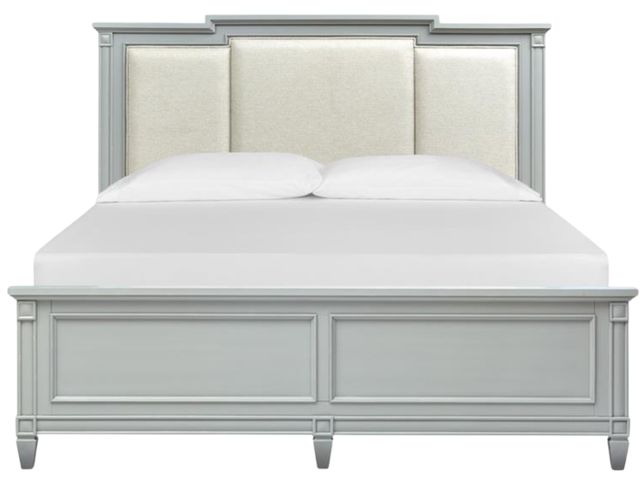 Magnussen Home® Glenbrook Natural/Pebble California King Upholstered Panel Bed-1
