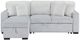 Global Furniture USA Light Gray/White Reversible Pull-Out Sofa Bed -0