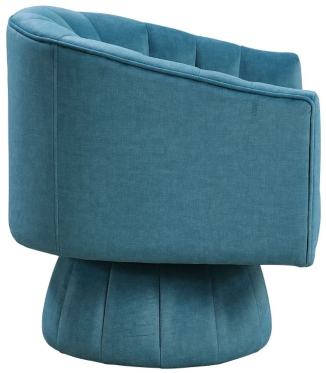 Homelegance® Bristol Dark Teal Swivel Chair-3