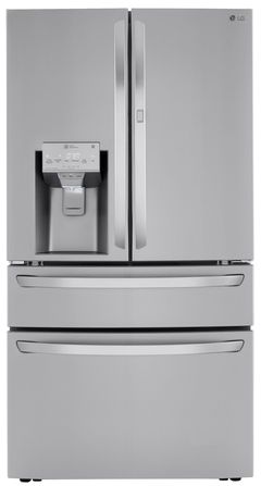 LG 36 in. 29.5 Cu. Ft. PrintProof™ Stainless Steel French Door Refrigerator with CraftIce™