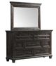 Elements International Morrison Smokey Walnut Dresser and Mirror-1