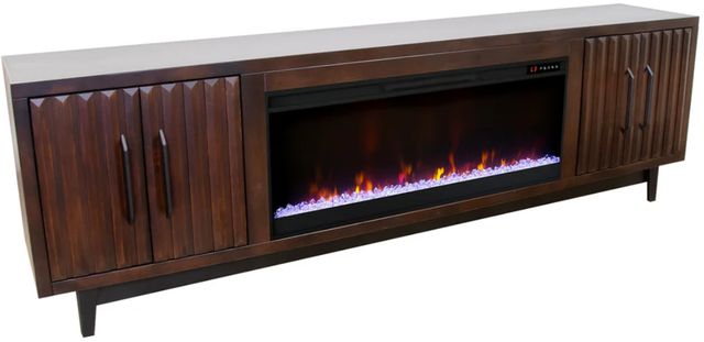 Legends Home Radiance Rosewood 92" Fireplace TV Console-0