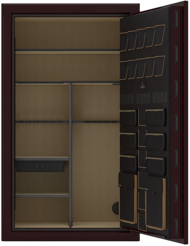 Liberty Safe Presidential Modular Burgundy Gloss 50 Electronic Gun Safe-2