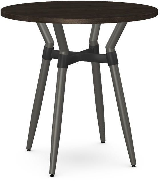 Amisco Customizable Link Solid Birch 36" Round Counter Height Table-0