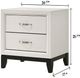 Crown Mark Akerson Chalk Nightstand-2