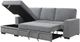 Homelegance® Morelia 2-Piece Gray Left Arm Facing Sectional with Pull-out Bed and Hidden Storage -3