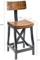 Olliix by INK+IVY Amber/Graphite Lancaster Bar Stool-2