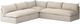 Four Hands Grant 3-Piece Fabric Outdoor L-Shape Sectional-0