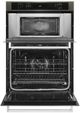KitchenAid® 30" Black Stainless Steel with PrintShield™ Finish Oven/Microwave Combo Electric Wal Oven-1