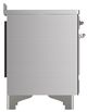 Ilve® Majestic III 48" Stainless Steel Pro Style Induction Range with Solid Door and Chrome Trim-3