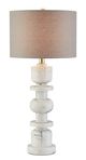 Currey & Company Sasha White/Gray Table Lamp-0