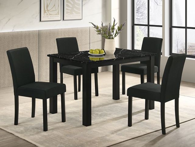Crown Mark Resia Black Dining Table-1