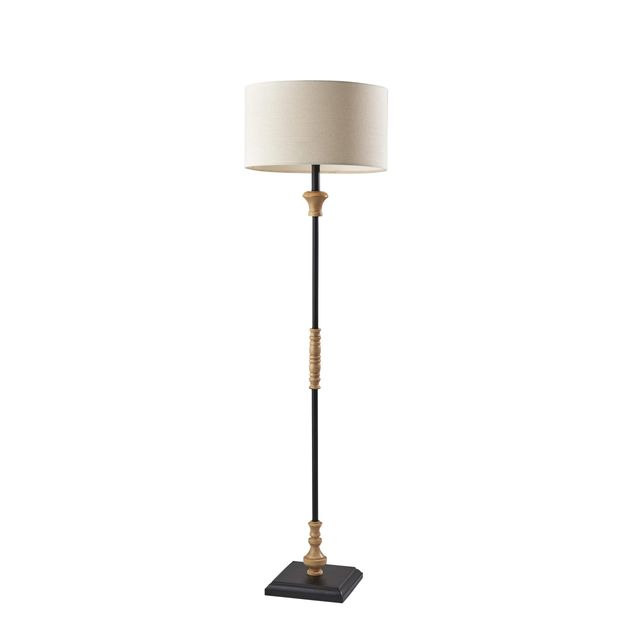 Adesso® Fremont Black Floor Lamp-0