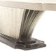 Michael Amini® Fantosini Silver Leaf Pedestal Dining Table-5