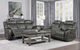 Homelegance® Centeroak Brownish Gray Reclining Sofa-4