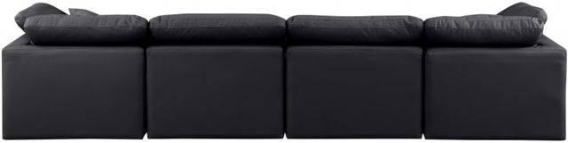 Meridian Furniture Indulge 4-Piece Black 140" Sofa-3