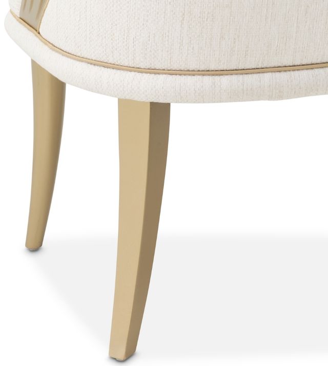 Michael Amini® La Terrazza Creamy Pearl Dining Arm Chair-4