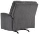 Signature Design by Ashley® Rannis Pewter Manual Rocker Recliner-4