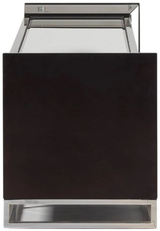 Michael Amini® Carmela Glossy Charcoal Sand Media Cabinet-3