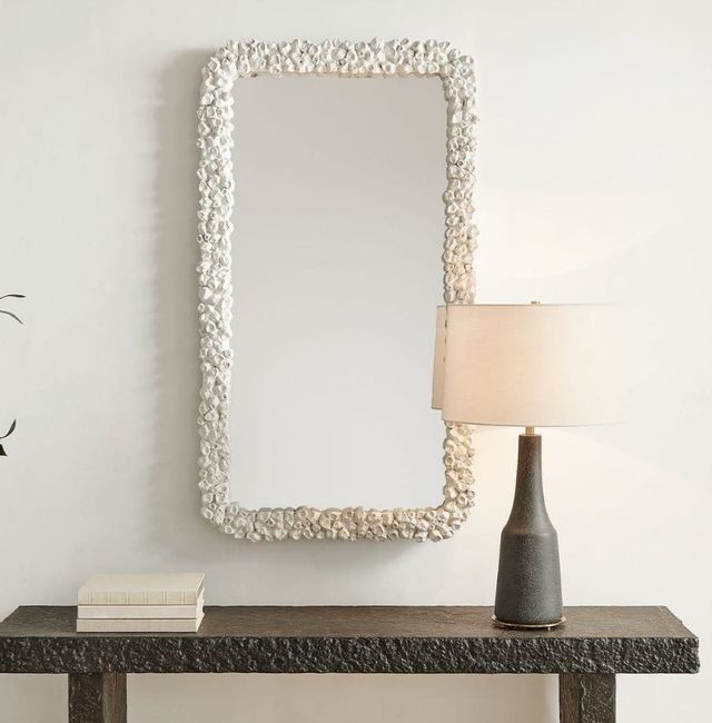Uttermost® Barnacle Warm White Rectangular Mirror-2