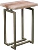 Horizon Home® Spectrum Onyx Stone Top Side Table with Metal Base-0