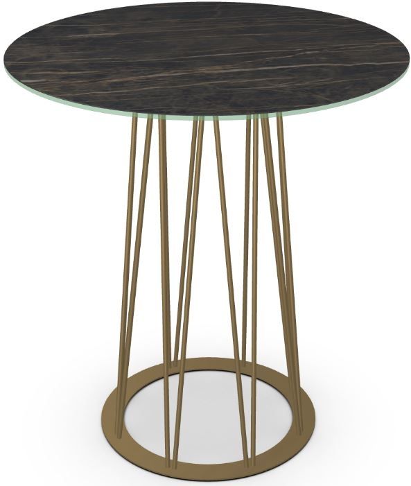 Amisco Customizable Calypso 42" Black Italian Porcelain Bar Table-4