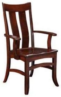 Members Amish Customizable Heritage Woodcrafters Rockville Arm Chair-0
