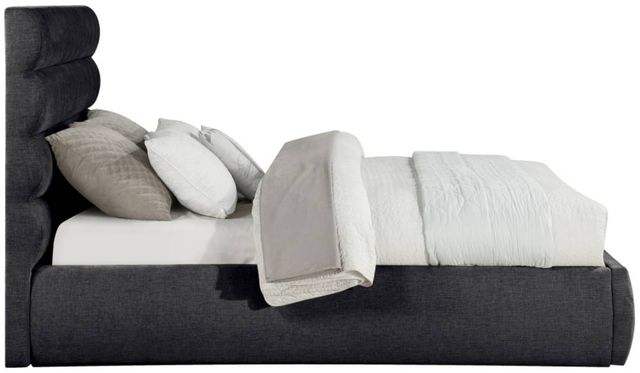 Meridian Furniture Adam Black Queen 52" Upholstered Panel Bed-2