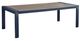 Signature Design by Ashley® East Beach Driftwood Metal Outdoor Dining Table with Navy Blue Base-0