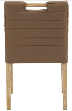 Meridian Furniture Aimee Brown Vegan Leather Dining Side Chair-3