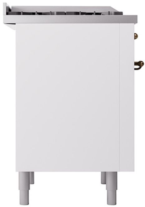 Ilve® Nostalgie II Series 36" White Pro Style Dual Fuel Range-3
