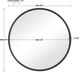 Uttermost® Belham Aged Black Round Mirror-3