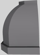 Vent-A-Hood® Designer Series 48" Gunsmoke Wall Mounted Range Hood-4