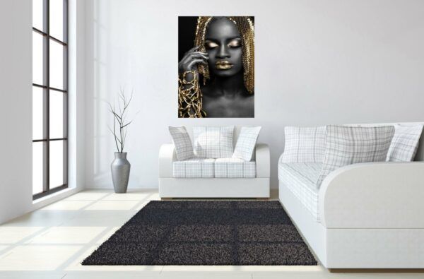 Classy Art Style 7 Floating Tempered Glass with Foil Wall Art-3