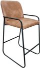International Furniture Direct Comala Caramel Upholstered Barstool-0