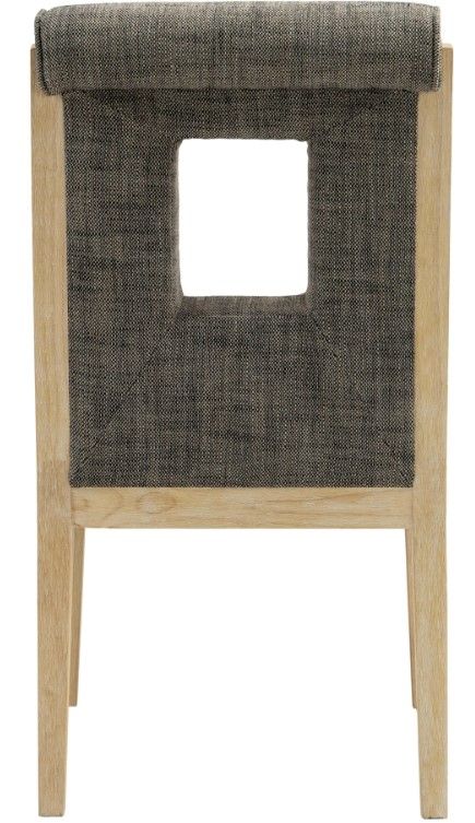 Meridian Furniture Gwendolyn Gray/Natural Upholstered Dining Side Chair-4