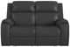 Flexsteel® Ziggy Iron Leather Power Reclining Loveseat with Power Headrest and Lumbar-1