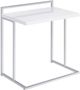 Coaster® Dani White High Gloss Snack Table with Chrome Base-0