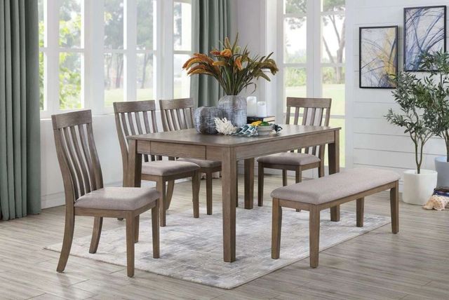 Homelegance® Armhurst Wire Brush Brown Side Chair-1