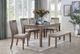 Homelegance® Armhurst Wire Brush Brown Side Chair-1