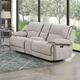 New Classic® Home Furnishings Camden Brown Power Reclining Loveseat with Power Headrest and Footrest-1