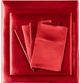 Olliix by Madison Park Essentials 6-Piece Red King Satin Wrinkle-Free Luxurious Sheet Set-1