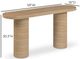 TOV Furniture Darcy Travertine Concrete Indoor/Outdoor Console Table-2