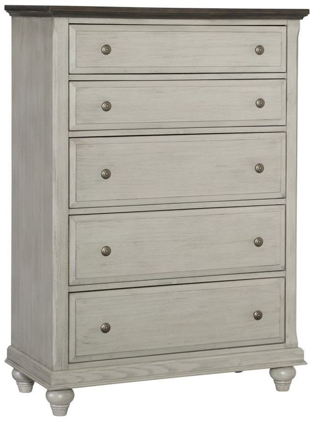 Mazin Furniture Mossbrook Light Gray Chest-1