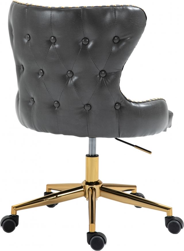 Meridian Furniture Hendrix Grey Faux Leather Office Chair-3