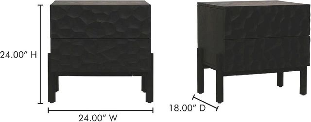 Moe's Home Collection Misaki Black Nightstand-3