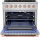 Hauslane HausPro Range 36" Stainless Steel Pro-Style Gas Range with Rose Gold Knobs-2
